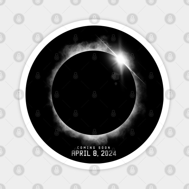 Total Solar Eclipse April 8, 2024 Magnet by cowyark rubbark